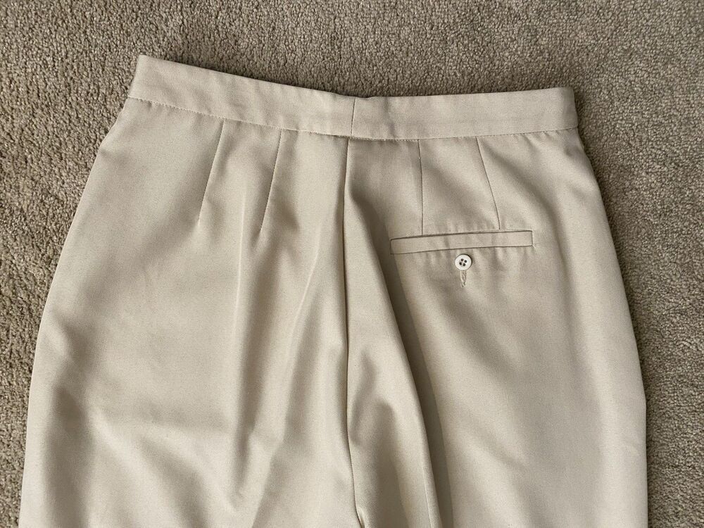Liz Claiborne LizSport Hi Rise Vintage 90’s Beige Trousers Women’s Size 8 - Picture 12 of 13